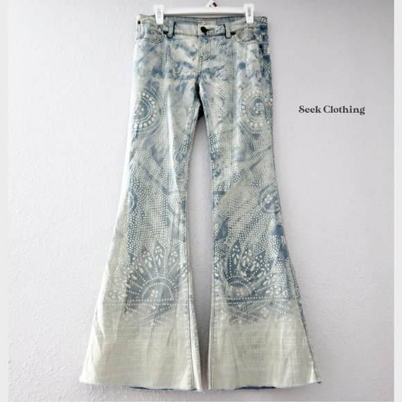Free People Denim - Free People 26 Discharge Bali Flares